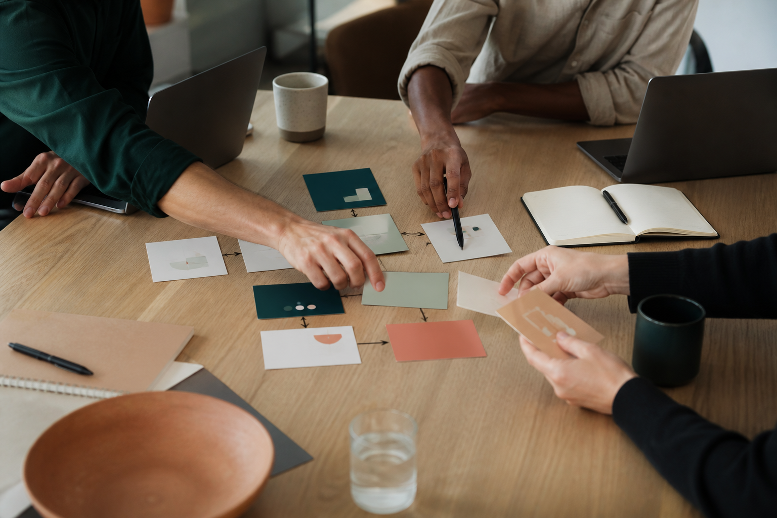Team co-creating a practical change roadmap